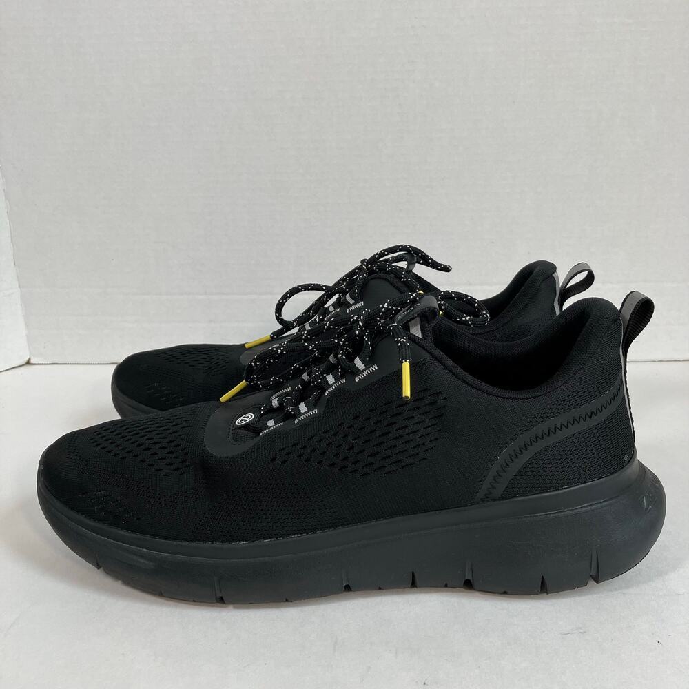 Cole Haan Mens Sz 12 ZeroGrand Journey Runner Black Mesh Lace-up Active Sneakers